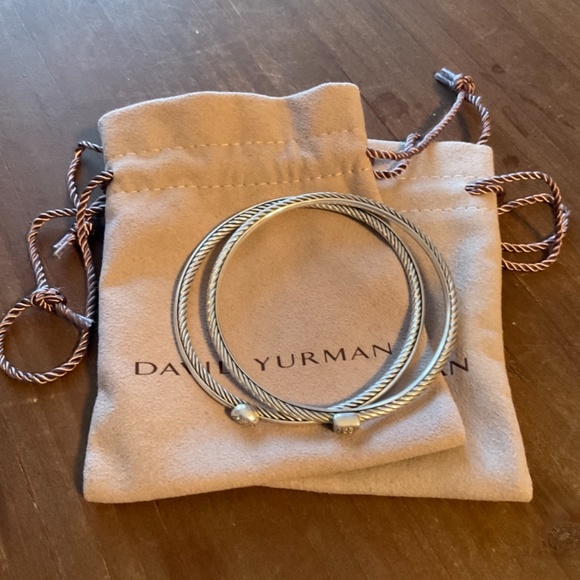 Authentic David Yurman bangle bracelet set - Picture 2 of 5